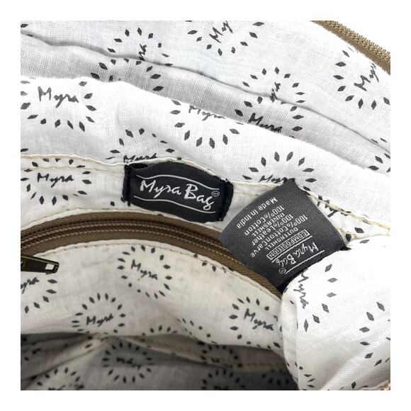 NEW Myra Tapestry & Leather Cowhide Hair BACKPACK HANDBAG 12x13" Purse Isabella - Picture 6 of 14